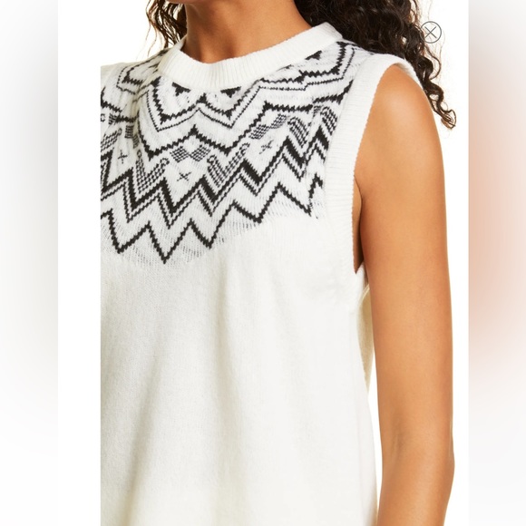 ATM Anthony Thomas Melillo Fair Isle Wool Sweater Vest - Picture 8 of 9